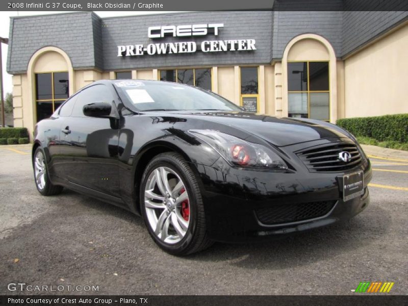 Black Obsidian / Graphite 2008 Infiniti G 37 Coupe