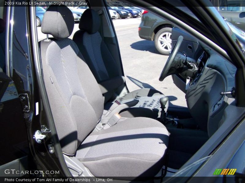 Midnight Black / Gray 2009 Kia Rio LX Sedan