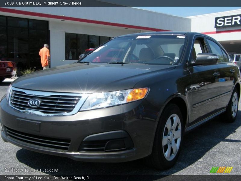 Midnight Gray / Beige 2009 Kia Optima LX