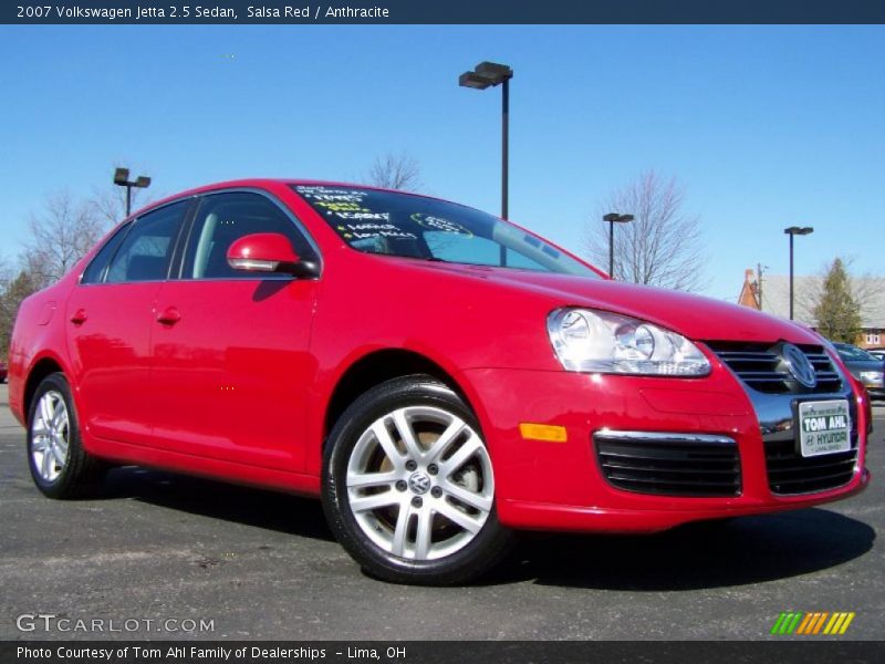 Salsa Red / Anthracite 2007 Volkswagen Jetta 2.5 Sedan