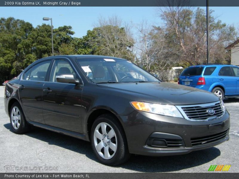 Midnight Gray / Beige 2009 Kia Optima LX