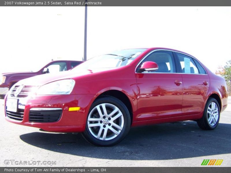 Salsa Red / Anthracite 2007 Volkswagen Jetta 2.5 Sedan
