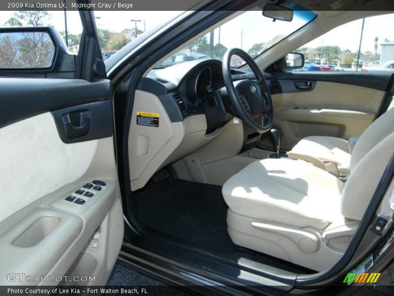 Midnight Gray / Beige 2009 Kia Optima LX