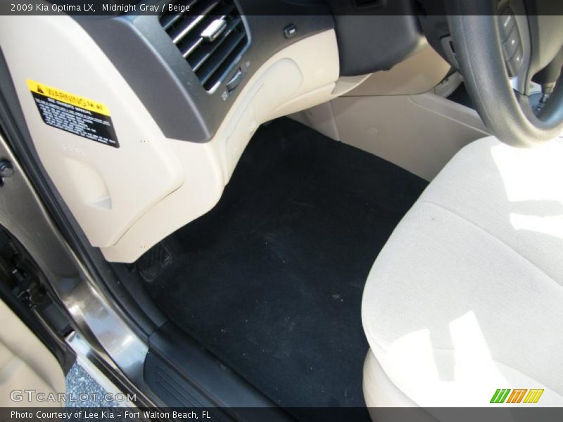 Midnight Gray / Beige 2009 Kia Optima LX