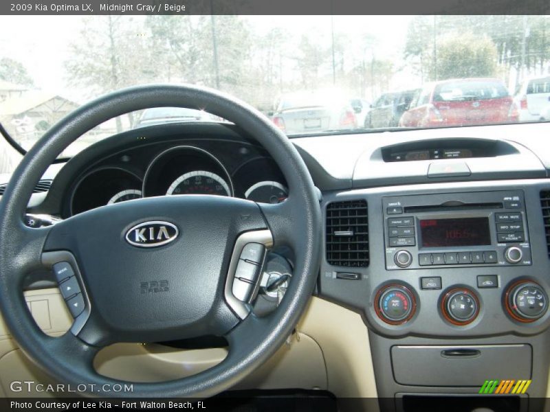 Midnight Gray / Beige 2009 Kia Optima LX