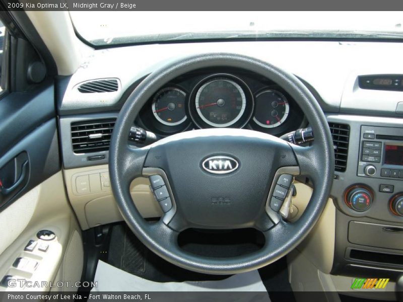 Midnight Gray / Beige 2009 Kia Optima LX