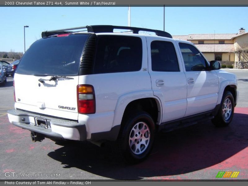 Summit White / Tan/Neutral 2003 Chevrolet Tahoe Z71 4x4