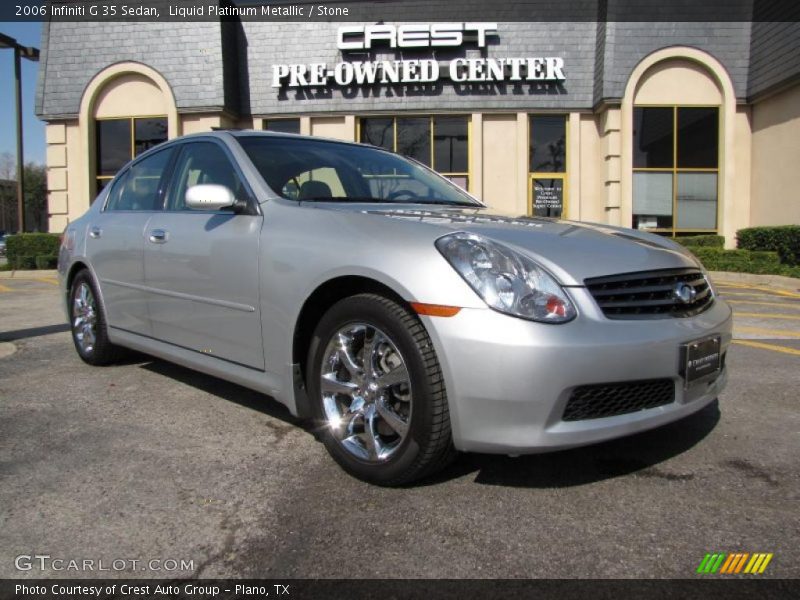 Liquid Platinum Metallic / Stone 2006 Infiniti G 35 Sedan