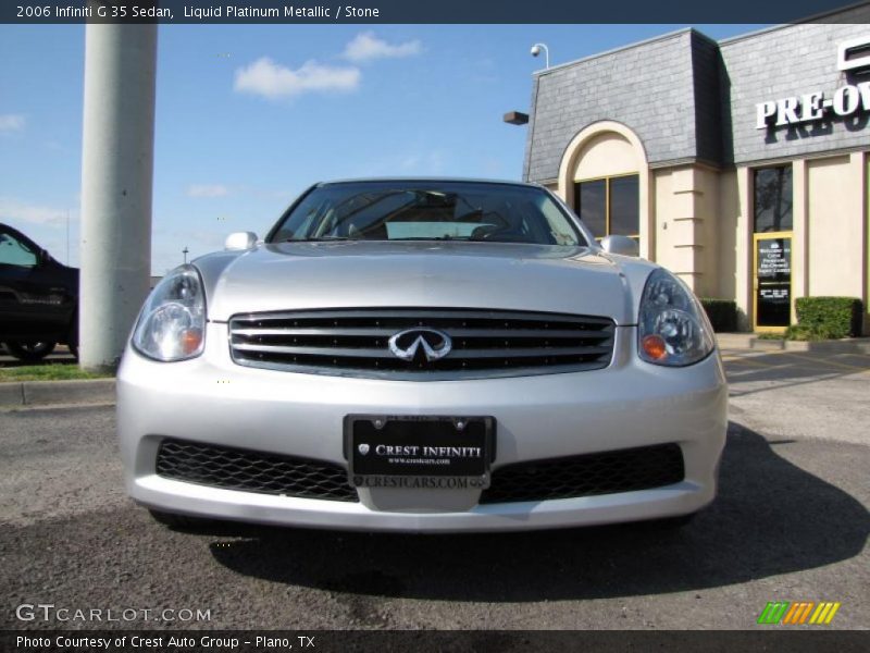Liquid Platinum Metallic / Stone 2006 Infiniti G 35 Sedan