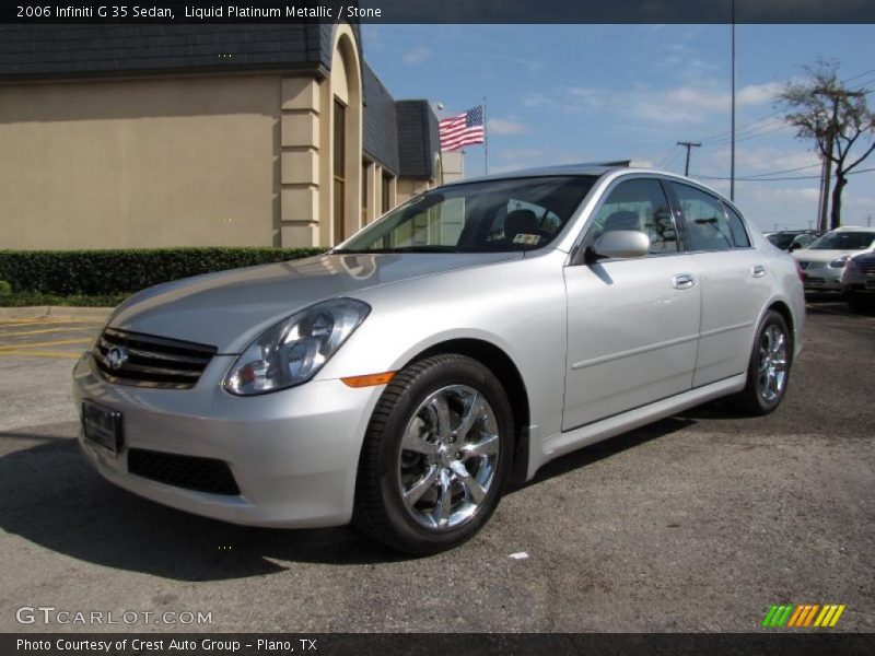 Liquid Platinum Metallic / Stone 2006 Infiniti G 35 Sedan
