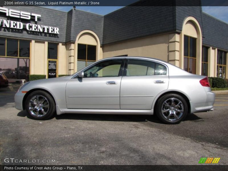 Liquid Platinum Metallic / Stone 2006 Infiniti G 35 Sedan