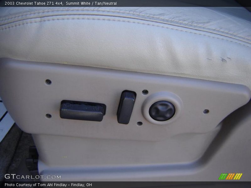 Summit White / Tan/Neutral 2003 Chevrolet Tahoe Z71 4x4