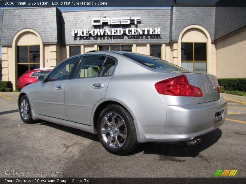 Liquid Platinum Metallic / Stone 2006 Infiniti G 35 Sedan