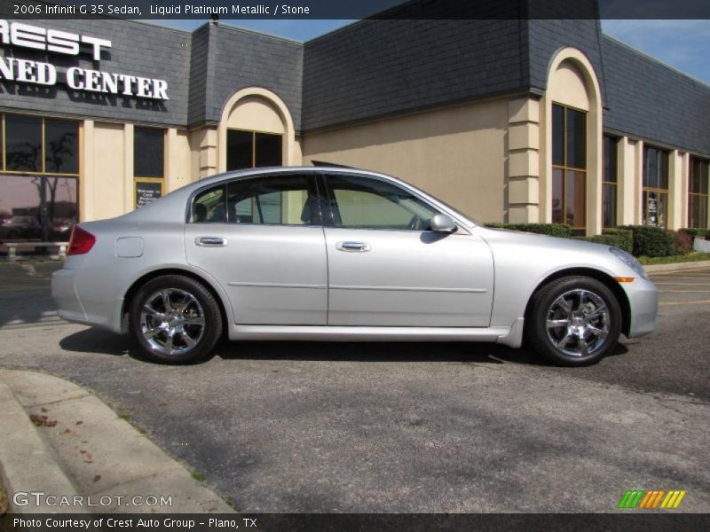 Liquid Platinum Metallic / Stone 2006 Infiniti G 35 Sedan