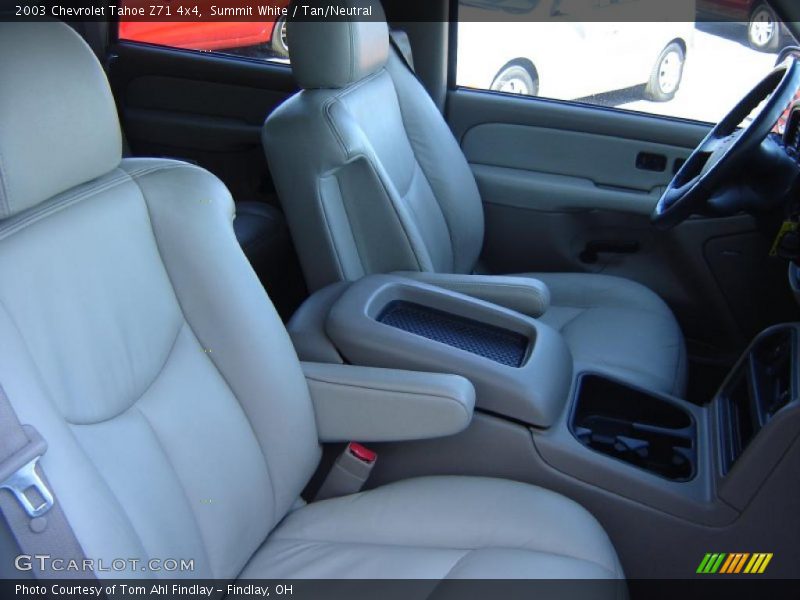 Summit White / Tan/Neutral 2003 Chevrolet Tahoe Z71 4x4