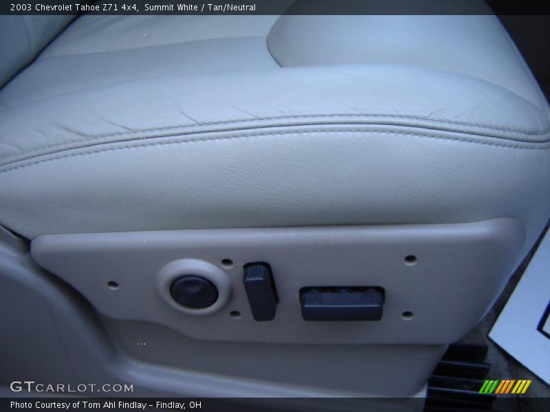 Summit White / Tan/Neutral 2003 Chevrolet Tahoe Z71 4x4