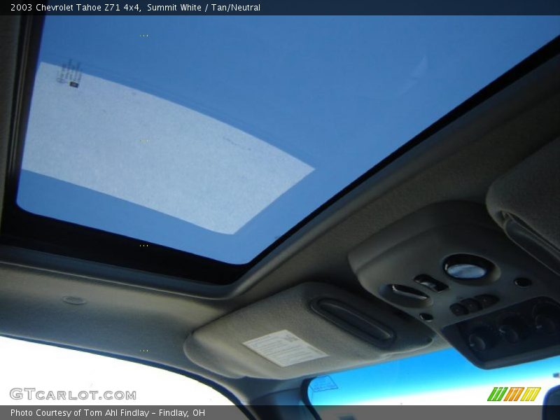 Summit White / Tan/Neutral 2003 Chevrolet Tahoe Z71 4x4
