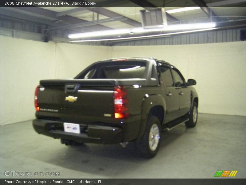 Black / Ebony 2008 Chevrolet Avalanche Z71 4x4