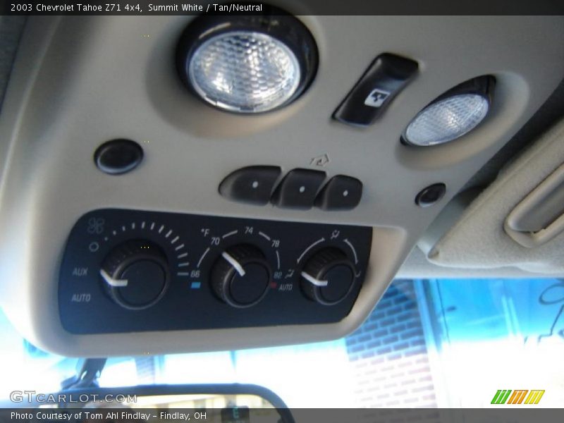 Summit White / Tan/Neutral 2003 Chevrolet Tahoe Z71 4x4