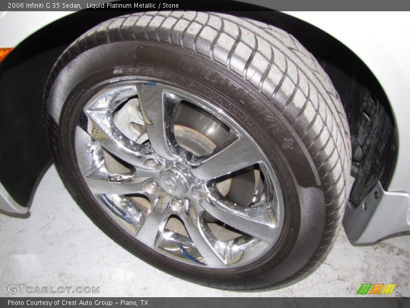 Liquid Platinum Metallic / Stone 2006 Infiniti G 35 Sedan