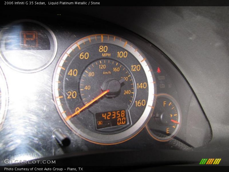 Liquid Platinum Metallic / Stone 2006 Infiniti G 35 Sedan