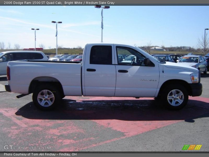Bright White / Medium Slate Gray 2006 Dodge Ram 1500 ST Quad Cab