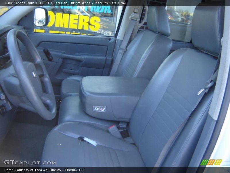 Bright White / Medium Slate Gray 2006 Dodge Ram 1500 ST Quad Cab