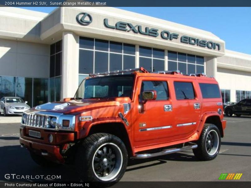 Sunset Orange Metallic / Wheat 2004 Hummer H2 SUV