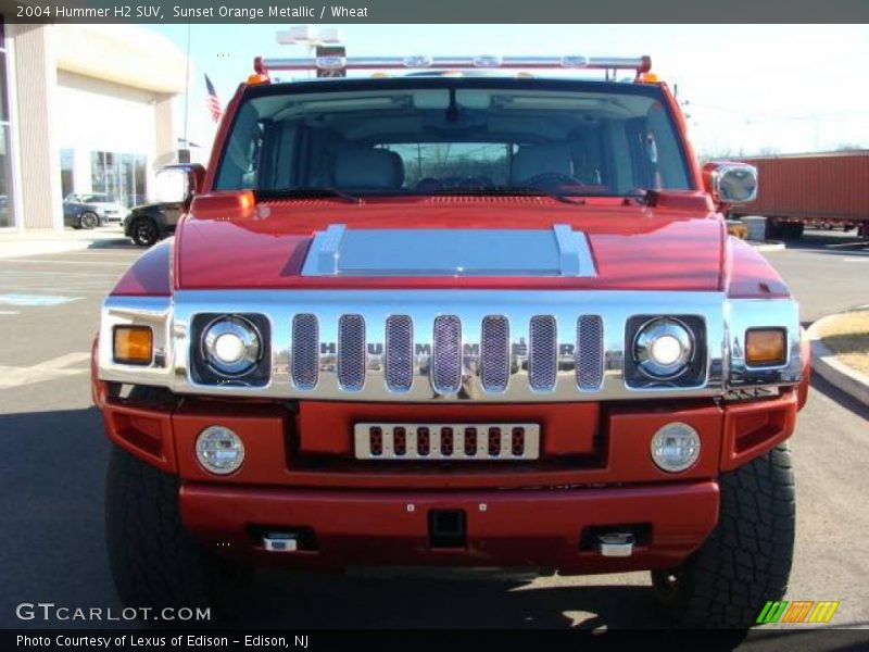 Sunset Orange Metallic / Wheat 2004 Hummer H2 SUV