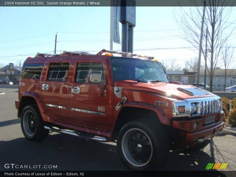 Sunset Orange Metallic / Wheat 2004 Hummer H2 SUV
