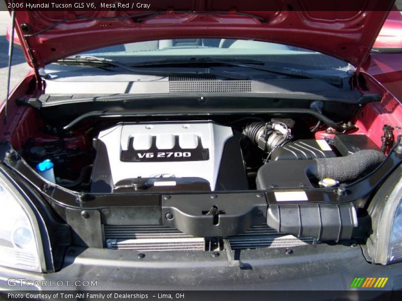 Mesa Red / Gray 2006 Hyundai Tucson GLS V6