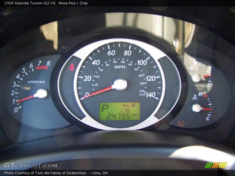 Mesa Red / Gray 2006 Hyundai Tucson GLS V6