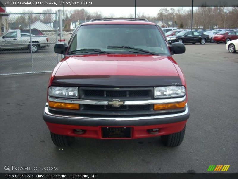 Victory Red / Beige 2000 Chevrolet Blazer LS 4x4