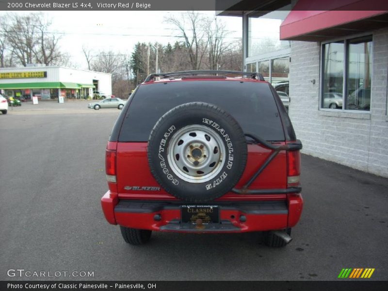 Victory Red / Beige 2000 Chevrolet Blazer LS 4x4