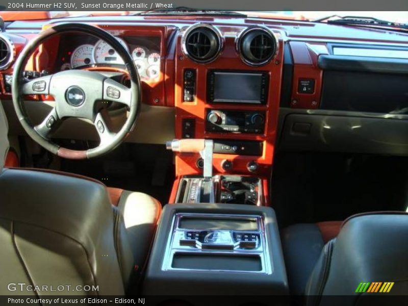 Sunset Orange Metallic / Wheat 2004 Hummer H2 SUV