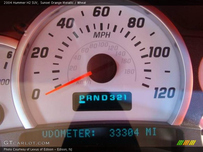 Sunset Orange Metallic / Wheat 2004 Hummer H2 SUV