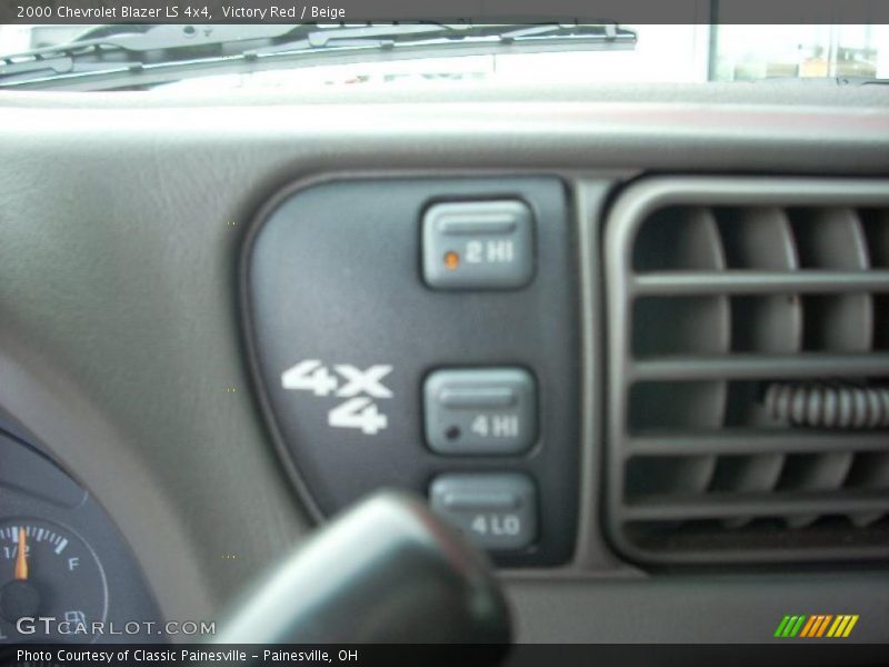 Victory Red / Beige 2000 Chevrolet Blazer LS 4x4