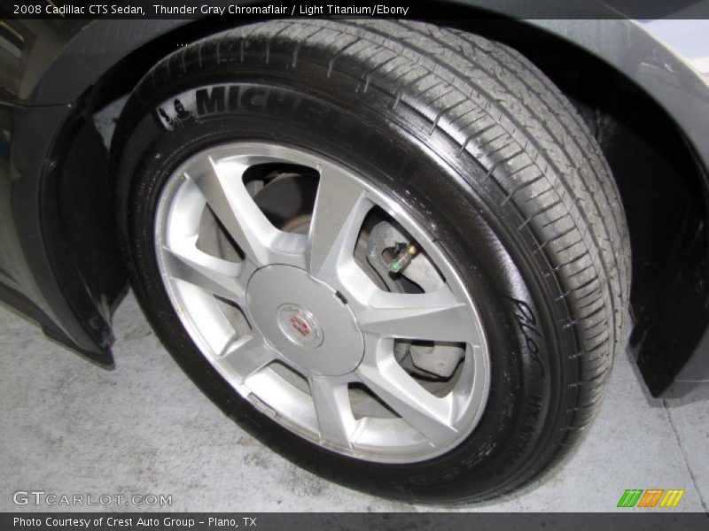 Thunder Gray Chromaflair / Light Titanium/Ebony 2008 Cadillac CTS Sedan