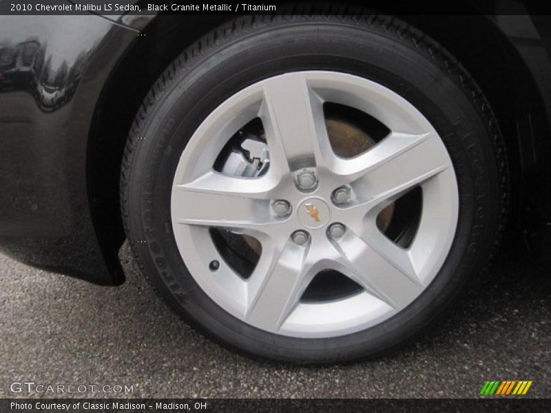 Black Granite Metallic / Titanium 2010 Chevrolet Malibu LS Sedan