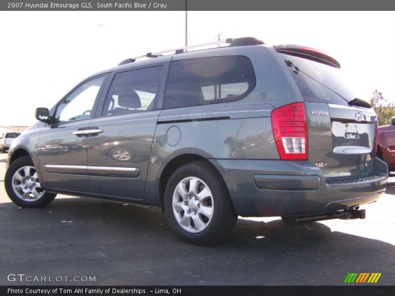 South Pacific Blue / Gray 2007 Hyundai Entourage GLS