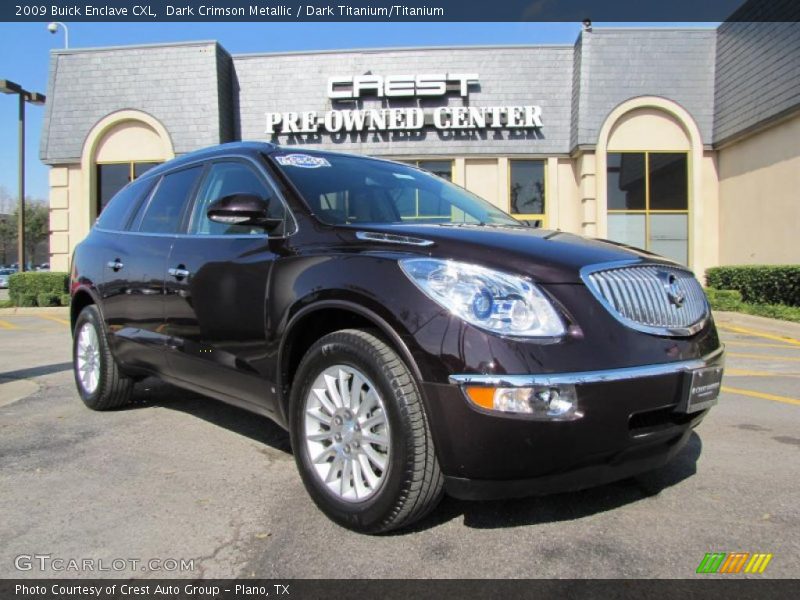 Dark Crimson Metallic / Dark Titanium/Titanium 2009 Buick Enclave CXL