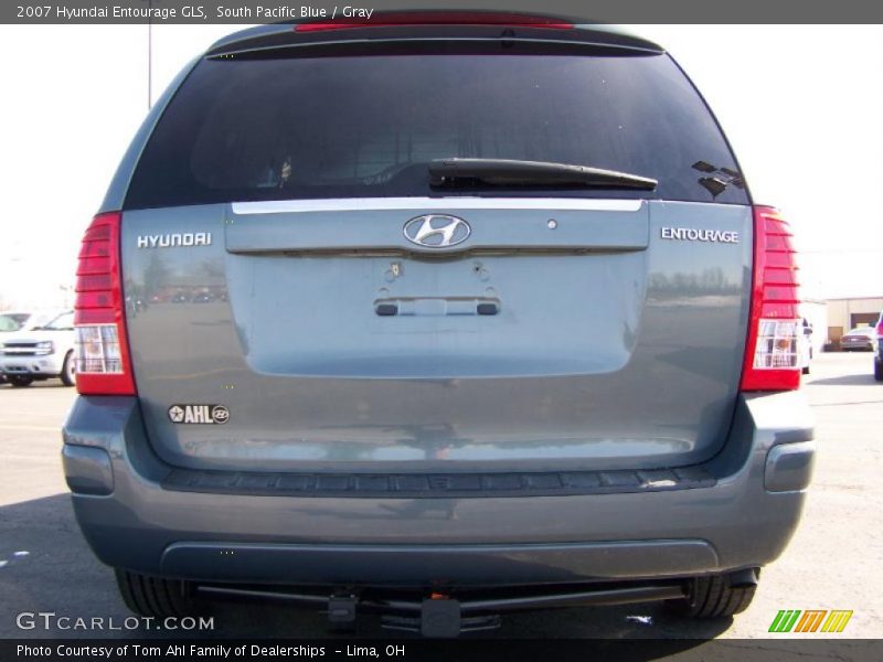 South Pacific Blue / Gray 2007 Hyundai Entourage GLS