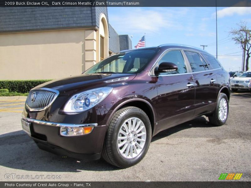 Dark Crimson Metallic / Dark Titanium/Titanium 2009 Buick Enclave CXL