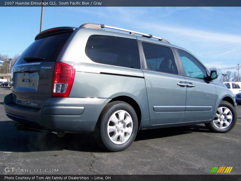 South Pacific Blue / Gray 2007 Hyundai Entourage GLS