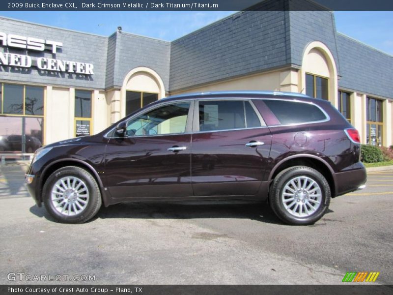 Dark Crimson Metallic / Dark Titanium/Titanium 2009 Buick Enclave CXL