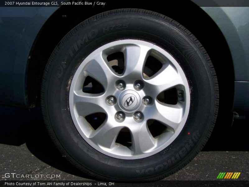 South Pacific Blue / Gray 2007 Hyundai Entourage GLS