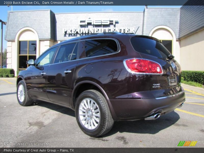 Dark Crimson Metallic / Dark Titanium/Titanium 2009 Buick Enclave CXL