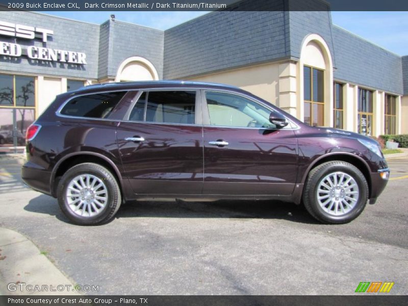 Dark Crimson Metallic / Dark Titanium/Titanium 2009 Buick Enclave CXL