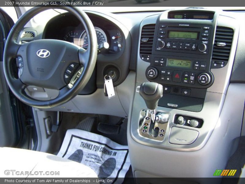 South Pacific Blue / Gray 2007 Hyundai Entourage GLS
