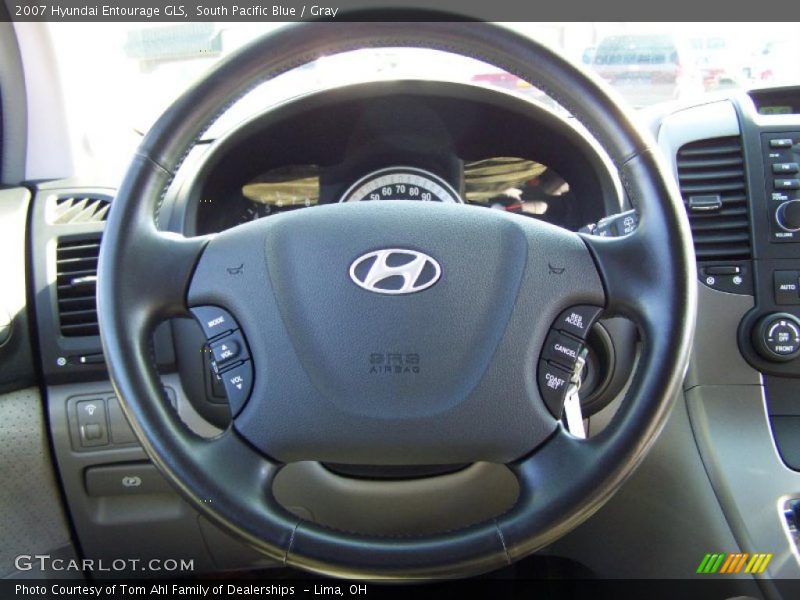 South Pacific Blue / Gray 2007 Hyundai Entourage GLS
